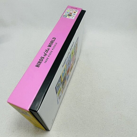 Galison Puzzle Birds Of World 1000 Pcs Stamp Collage Watcher Collector Worldwide - Picture 9 of 9